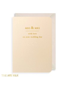 Поздравителна картичка "Господин и Госпожа - с любов на сватбения ви ден"